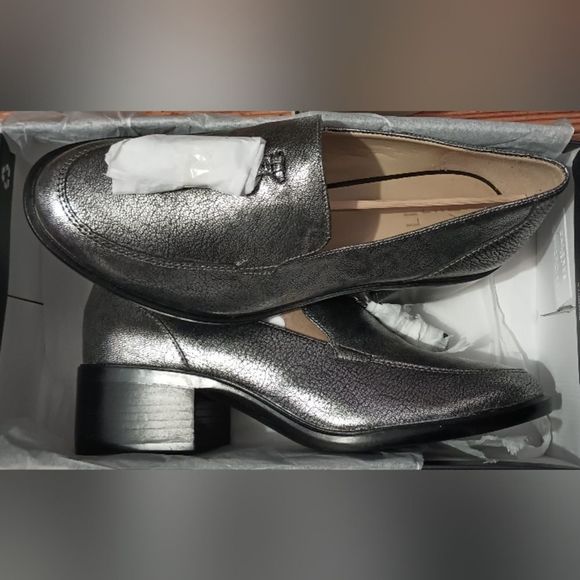 Naturalizer Palmer Slip-ons Loafers - Pewter Size 7W - Picture 5 of 6